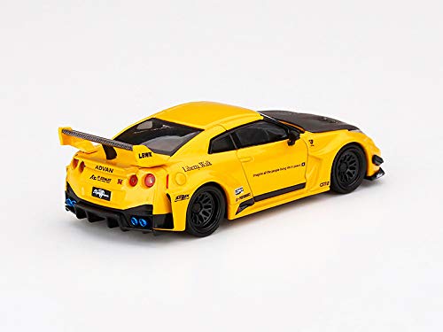 MINI GT ミニGT　LB シルエットワークス　日産35GT-RR　イエロー 1/64スケール MINI GT「LB-Silhouette WORKS GT NISSAN 35GT-RR Ver.1